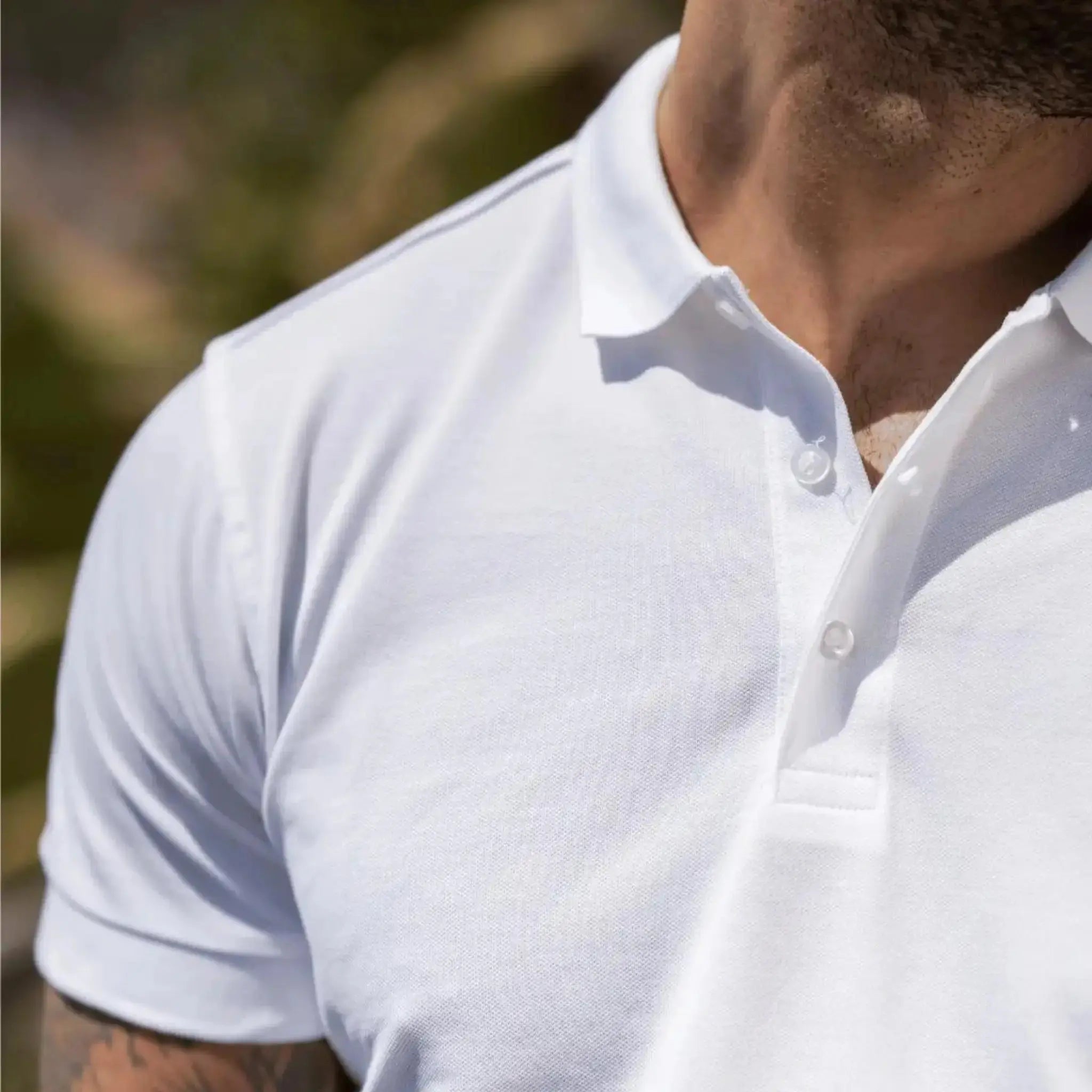 Ischia Polo Muscle Fit Bianca - Altaforma Milano