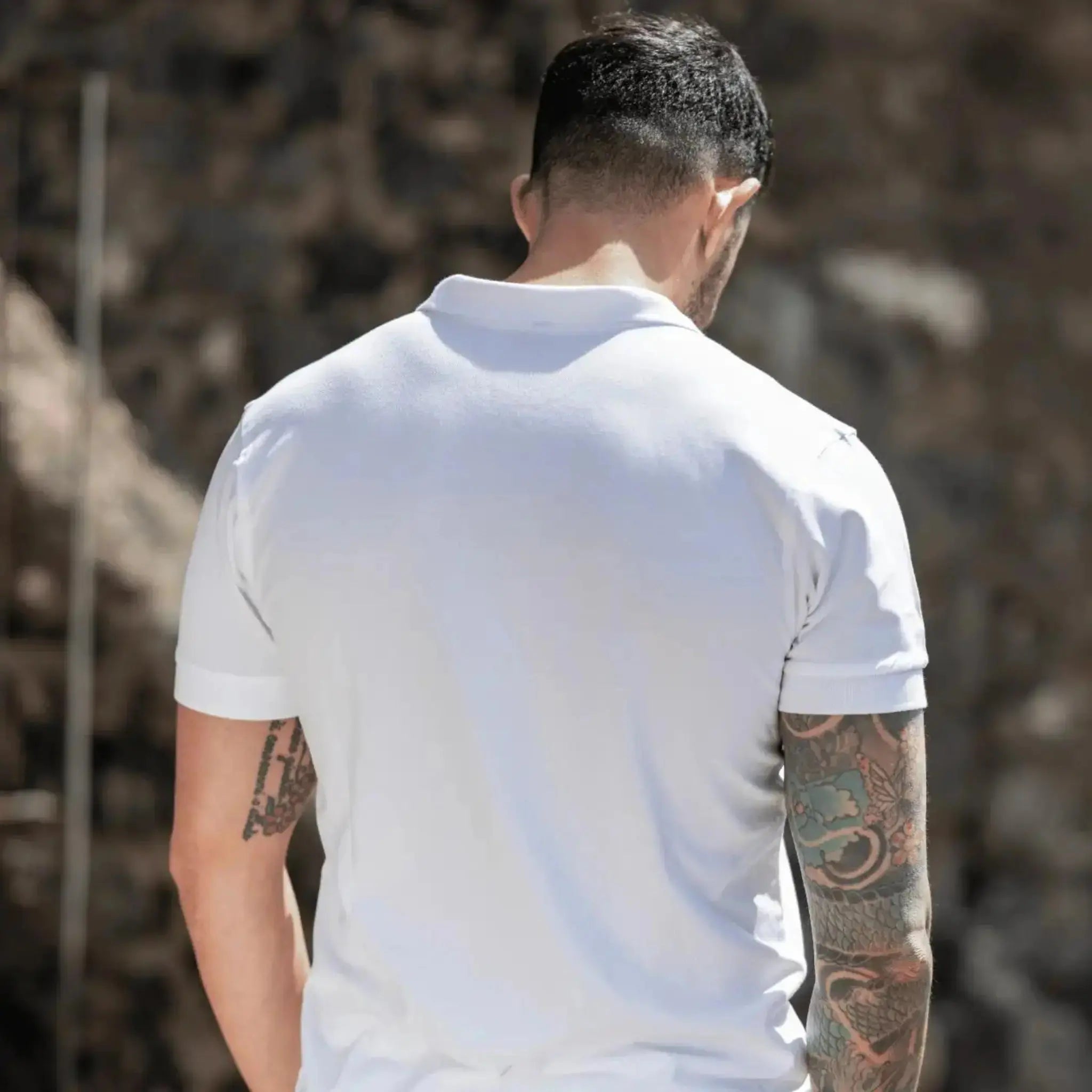 Ischia Polo Muscle Fit Bianca - Altaforma Milano