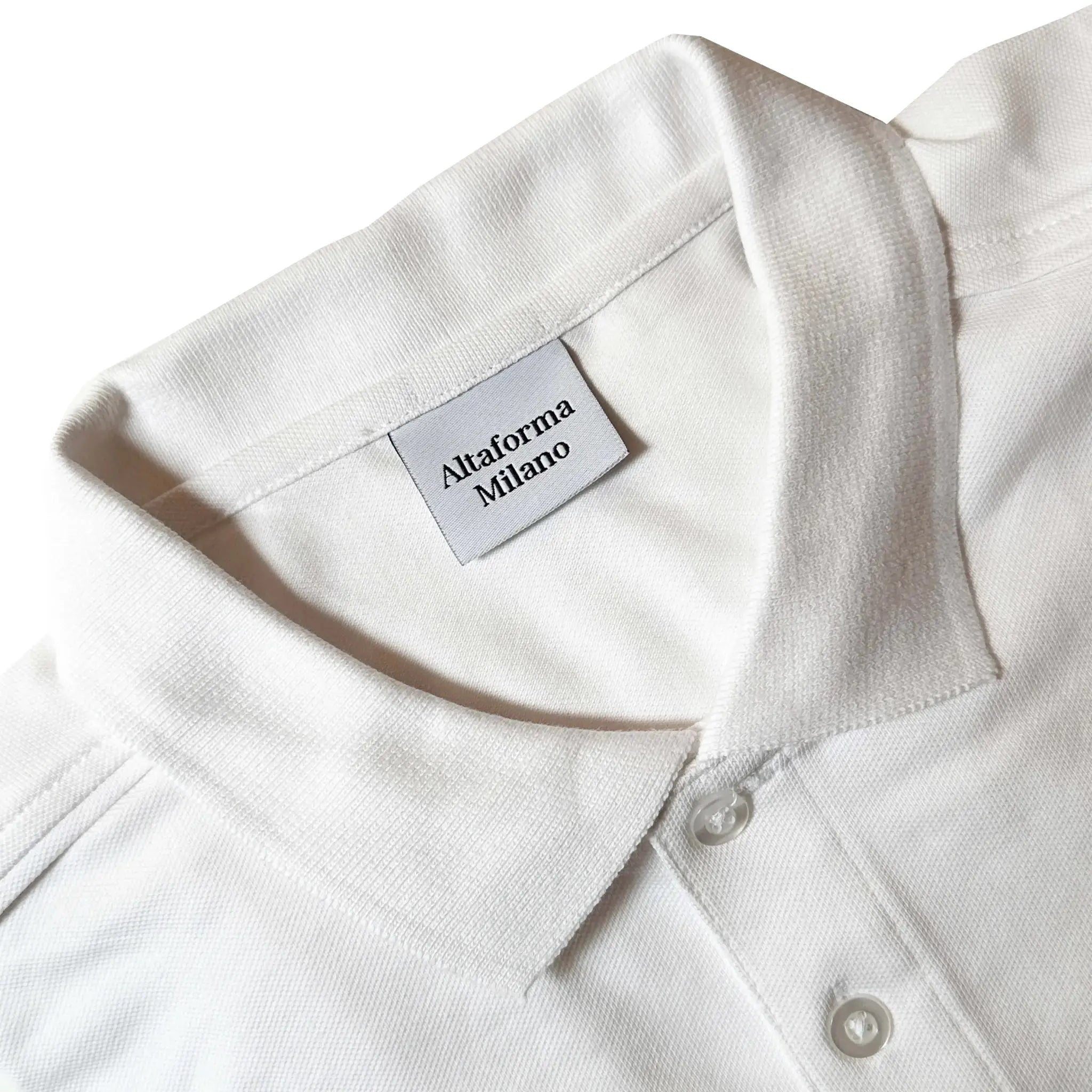 Ischia Polo Muscle Fit Bianca - Altaforma Milano