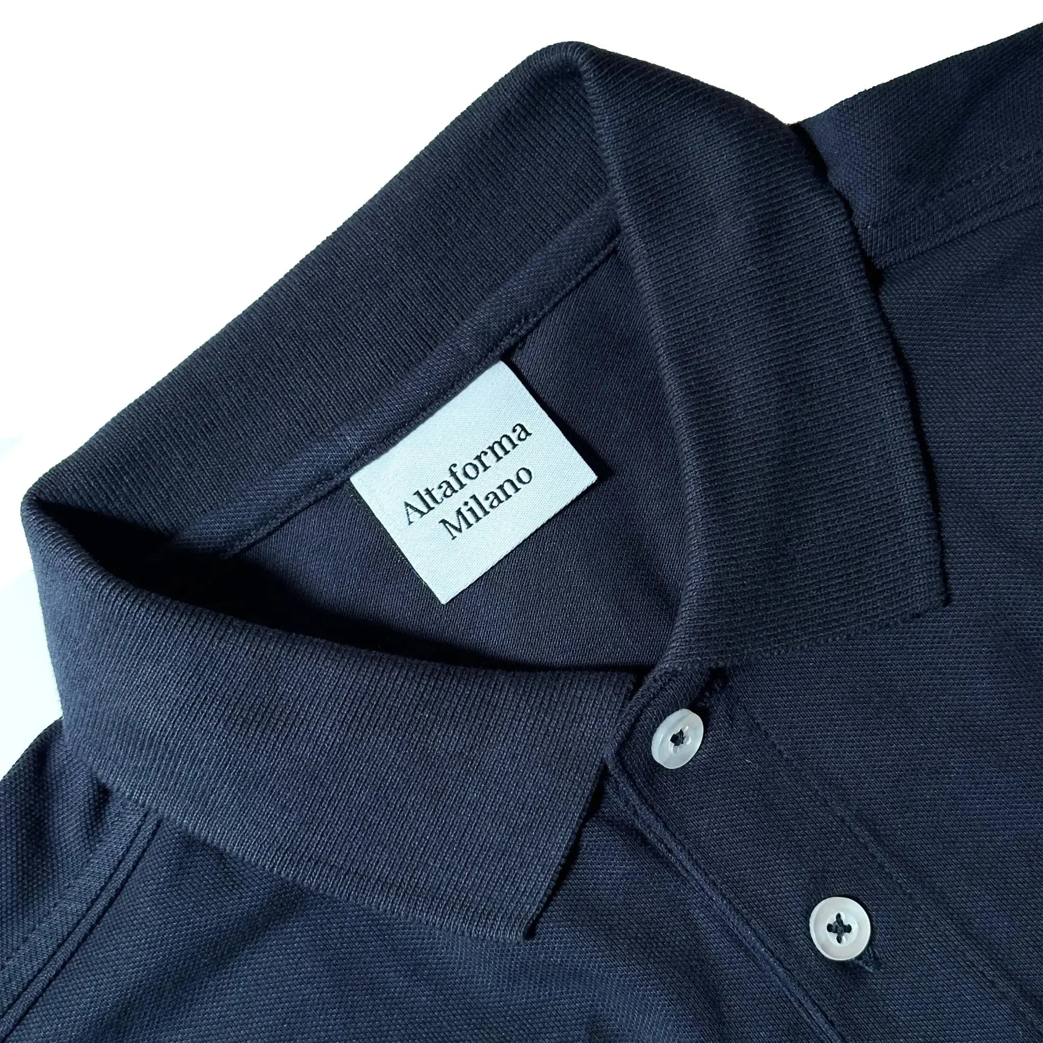 Sestriere Polo Muscle Fit Navy blu - Altaforma Milano