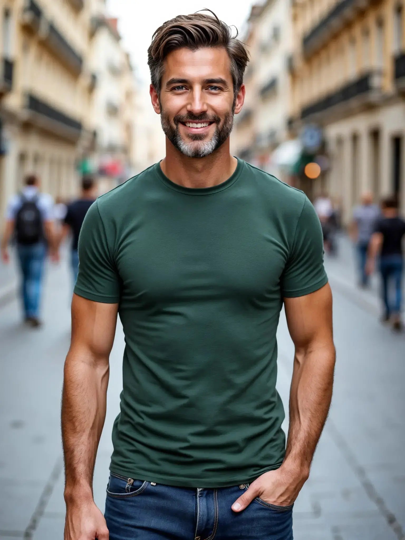 Gargano Tshirt Muscle Fit Verde - Altaforma Milano