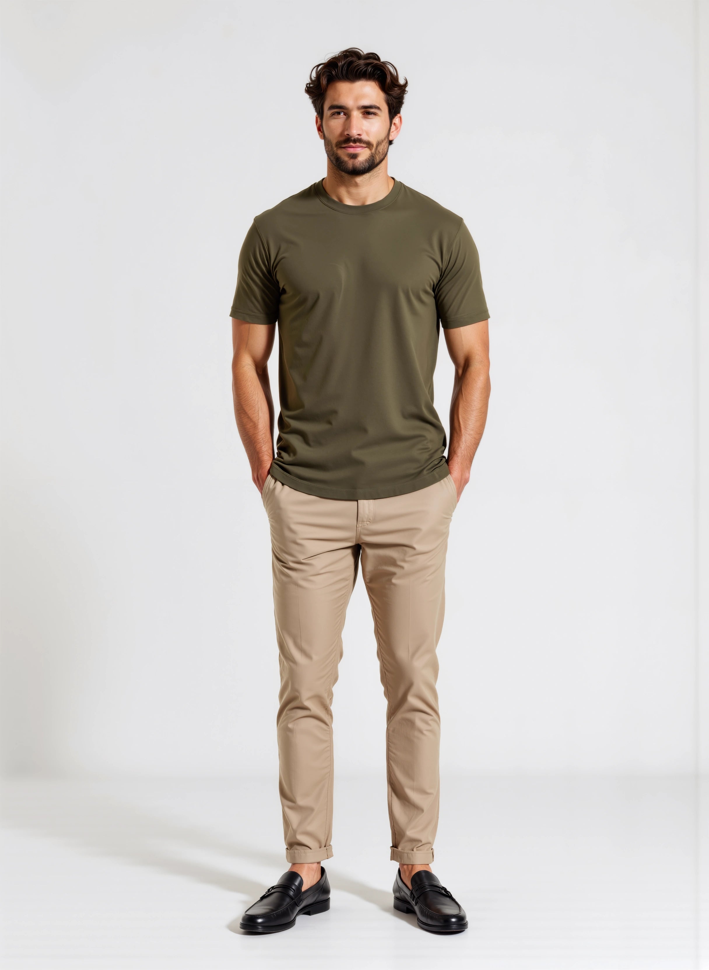 Outfit Magliette Eleganti Uomo T-shirt Uomo Sotto Giacca Paul