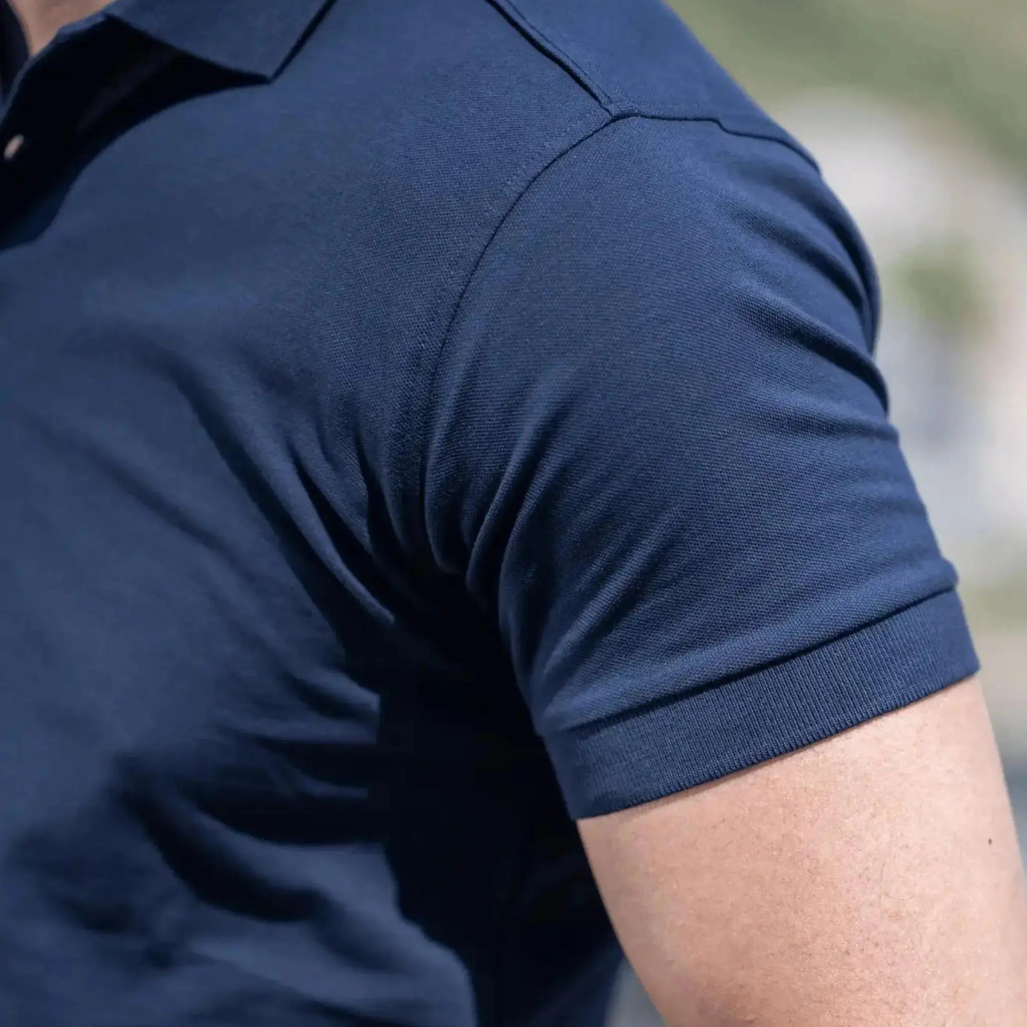 Sestriere Polo Muscle Fit Navy blu - Altaforma Milano